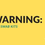 'WARNING: Self Swab Kits' written in Black and Green on a yellow background. The Consent Coalition logo is in the bottom right of the image