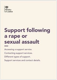 Support Following a Rape or Sexual Assault - view or download guide